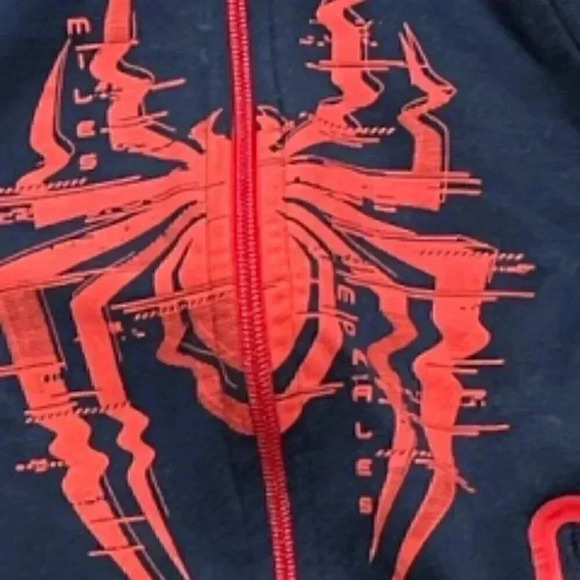 Marvel Spider-Man Full Zip Miles Morales Boys Hoodie Sz 5 EUC - Picture 4 of 8
